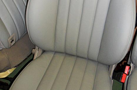 Mercedes ülés áthúzása bőrrel